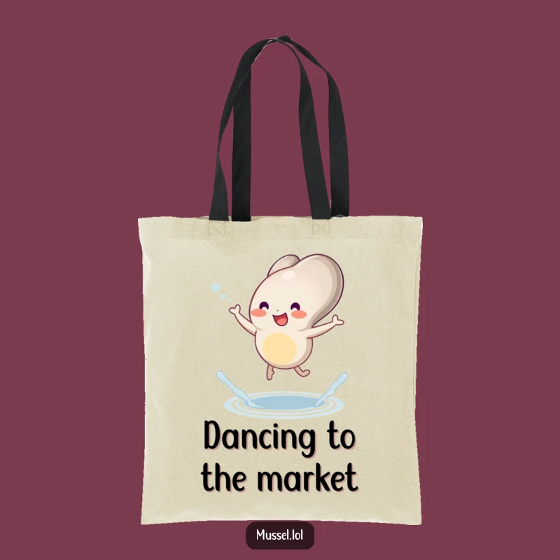 Funny Dancing Mussel Tote Bag: Carry Your Moves & Smiles Gift