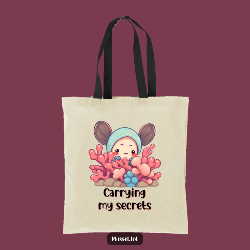 Funny Curious Mussel Tote Bag: Carry Your Playful Discoveries