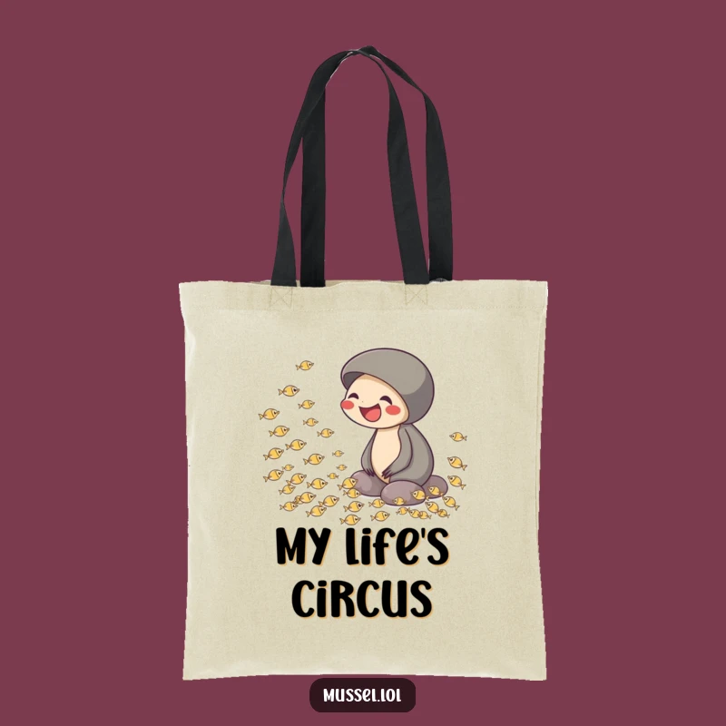 Funny Laughing Mussel Tote Bag - Carry Your Amusement, Perfect Funny Gift