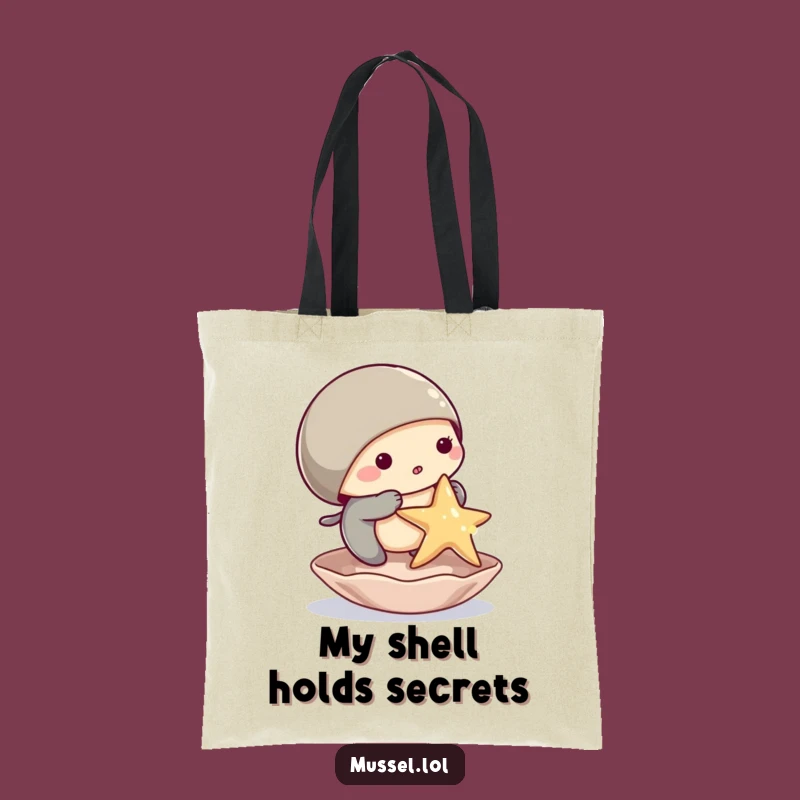 Funny Mussel Starfish Tote Bag: Stylish & Hilarious Marine Life Accessory