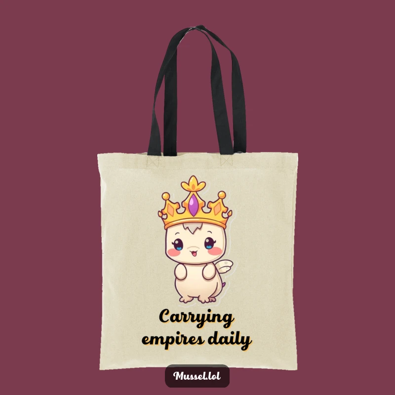 Funny Regal Mussel Tote Bag - Carry Your Royal Essentials with Humor