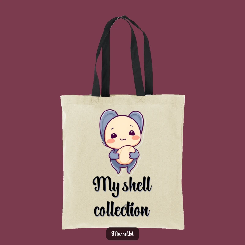 Funny Shy Mussel Tote Bag: Carry Your Treasures with Gentle Charm