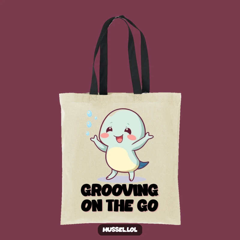 Funny Wiggling Mussel Tote Bag: Carry Your Dance Moves Everywhere!