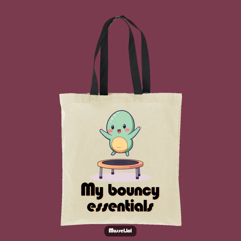 Funny Bouncing Mussel Tote Bag: Carry Your Energy Everywhere