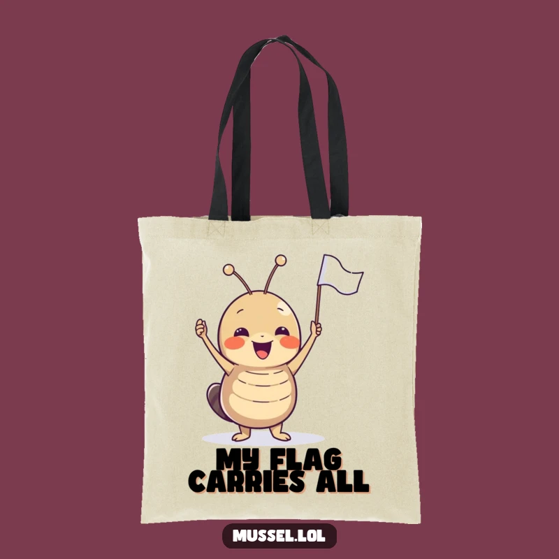 Funny Celebration Tote Bag: Carry Your Enthusiasm with Mussel Flag Gift