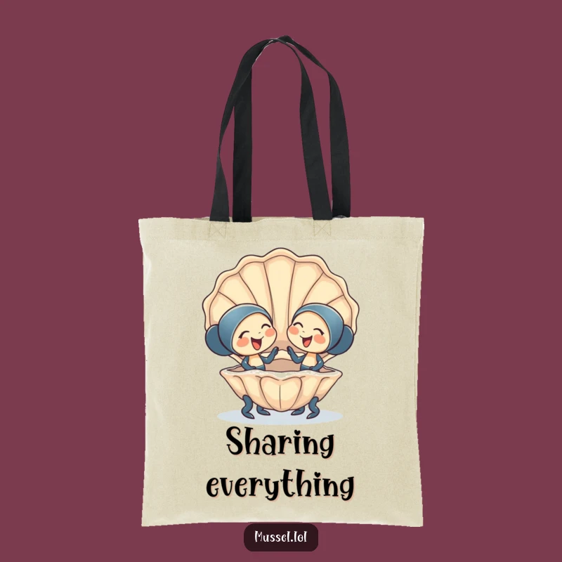 Funny Mussel Friends Tote Bag: Giggling Companionship for Everyday Adventures